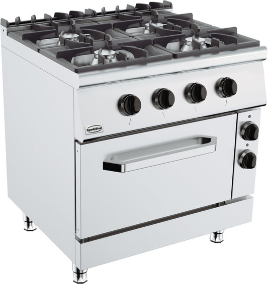 Pro 900 Cuisiniere A Gaz 4 Br. Avec Four À Électrique