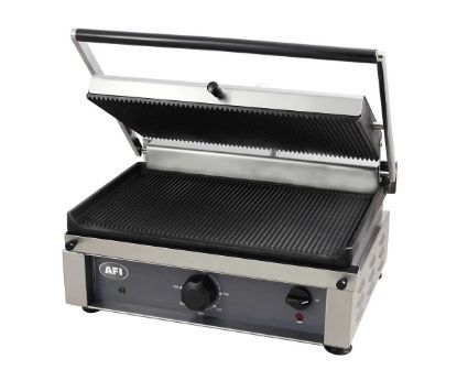 Grill panini électrique plaque rainurée 270 x 350 mm GTP2735