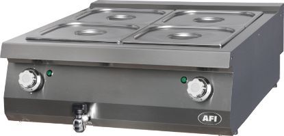 Bain-marie électrique à poser BMP9E80 gamme 900 4 x GN 2/3