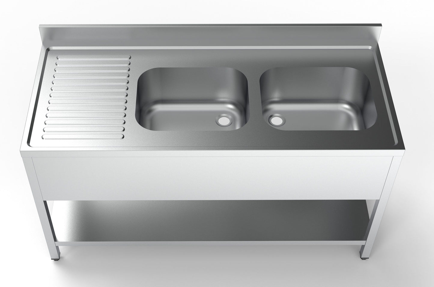 700 Bloc-Évier Étagère 2 À Droite 1600 - Combisteel 7333.0855