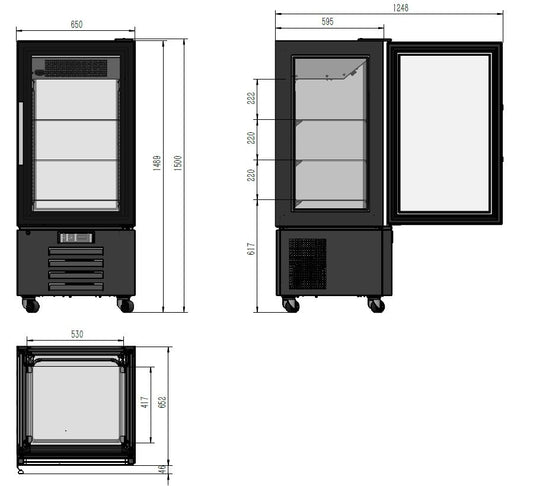 Vitrine De Pâtisserie Réfrigérée 1500 - Combisteel 7450.0840