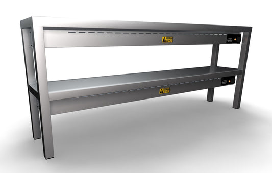 Étagère Chauffante En Céramique 2 Niveaux 1600 8 Resistances Of 250W L1600 - Combisteel 7020.0745