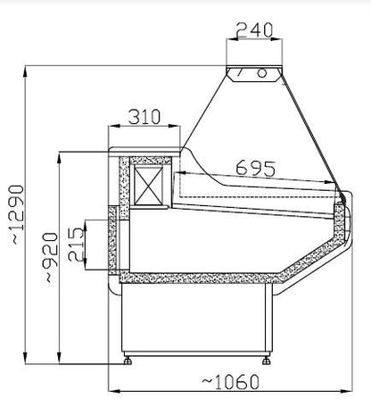 Vitrine Réfrigérée Owen 2.5 *Transport Sur Demande* - Combisteel 7486.0030