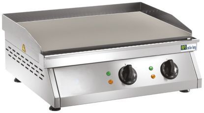 Plaque à snacker électrique lisse 2 zones Tri 400 V AGH610L