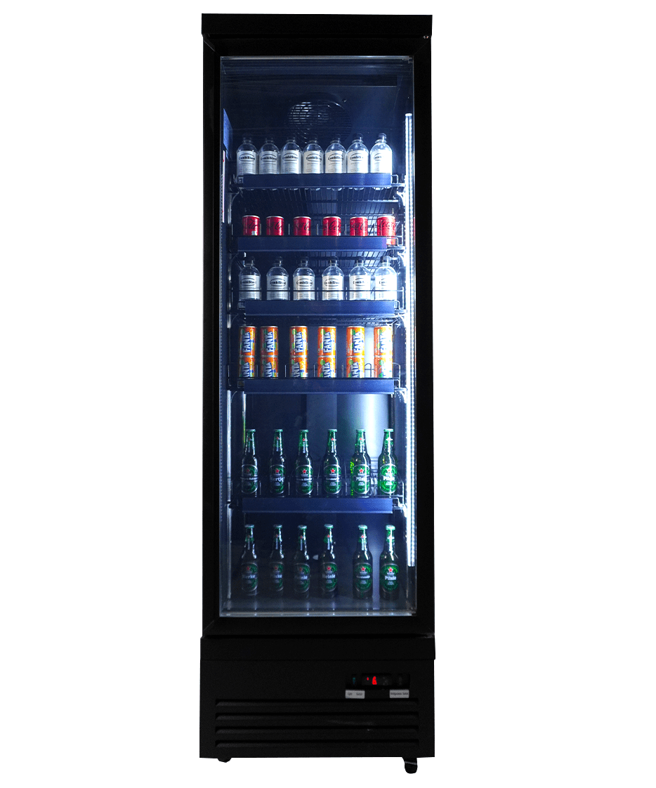 Armoire Positive 1 Porte En Verre Noir Ceb-500R Bl - Combisteel 7526.0100