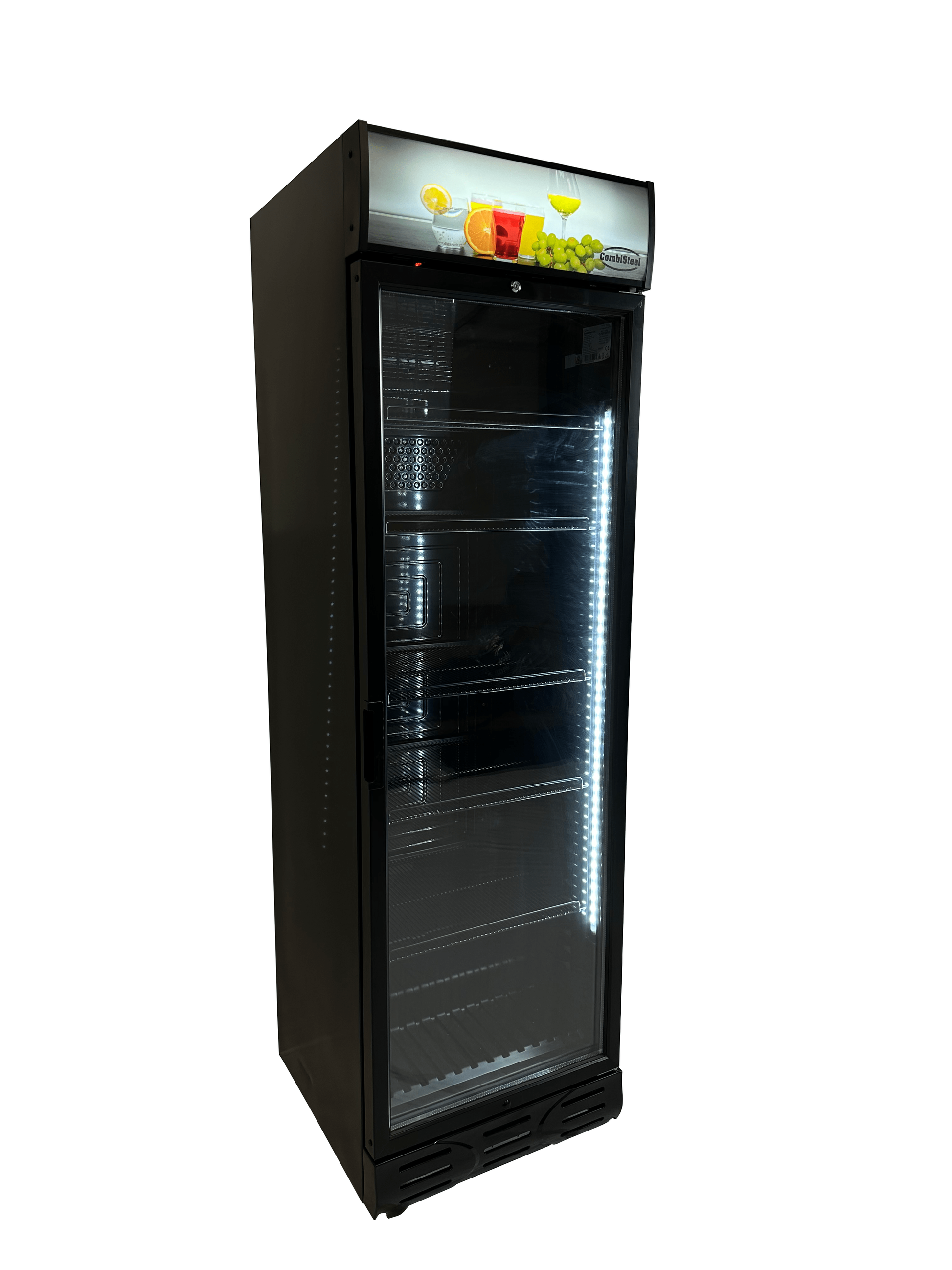 Armoire Positive 1 Porte En Verre Noir Sens Ouverture Porte Gauche - Combisteel 7464.0093
