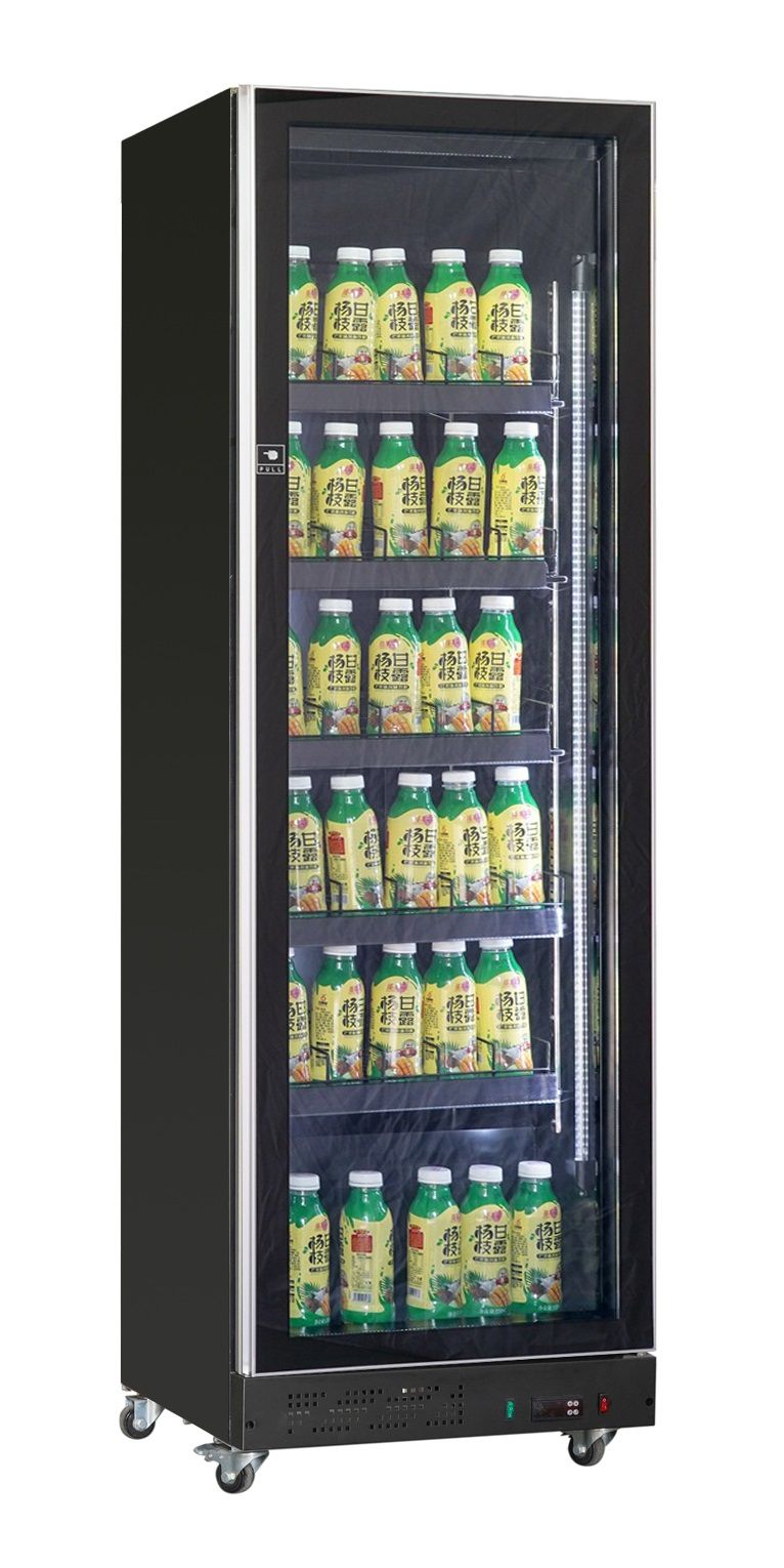 Armoire Positive 1 Porte En Verre Noir L620