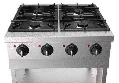Pro 700 Cuisiniere A Gaz 4 Br. L700 - Combisteel 7333.2005