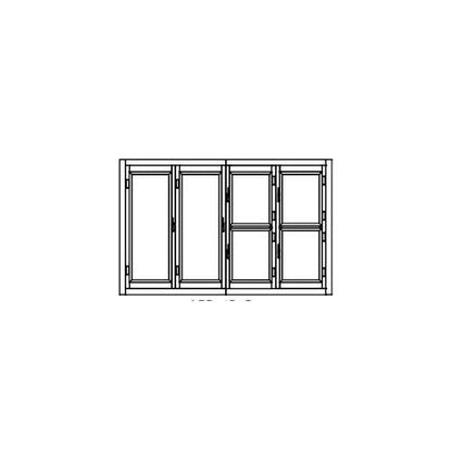 Armoire froide démontable négative 2 portes + 4 portillons CORECO AFD-4C-C - 3390x990x2160 mm