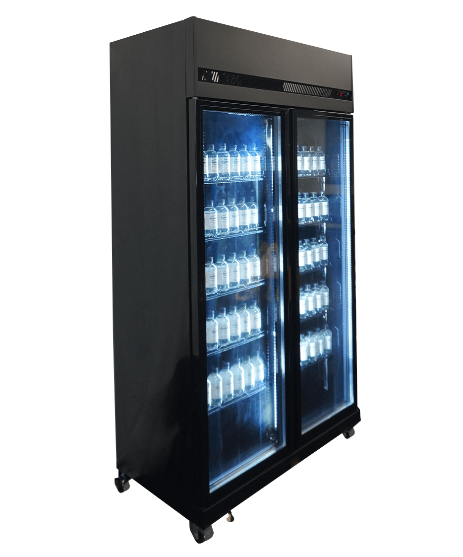 Armoire Positive 2 Portes En Verre Noir Irm-770 Bl - Combisteel 7455.3150