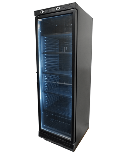 Armoire Positive 1 Porte En Verre 382L Noir Sans Canopy - Combisteel 7464.0094