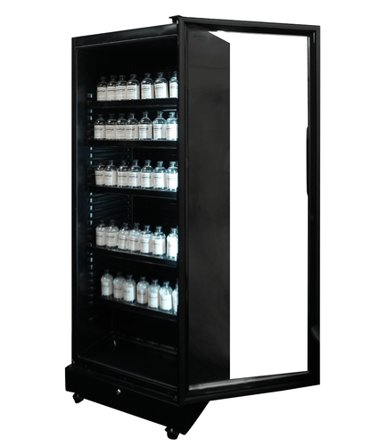 Armoire Positive 1 Porte En Verre Noir Sve-450 Bl - Combisteel 7086.0005