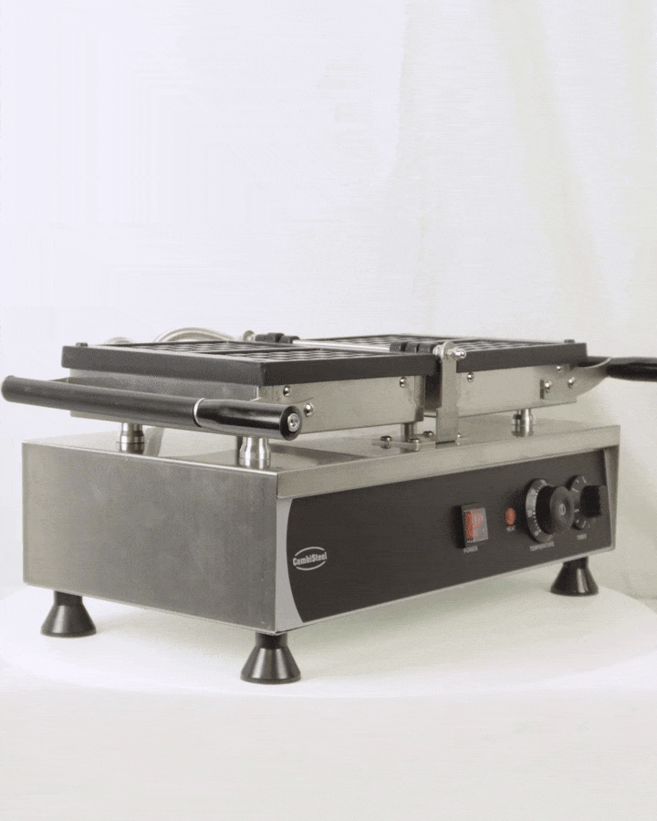 Gaufrier Rotatif 2Pcs Gaufre De Bruxelles - Combisteel 7540.0070
