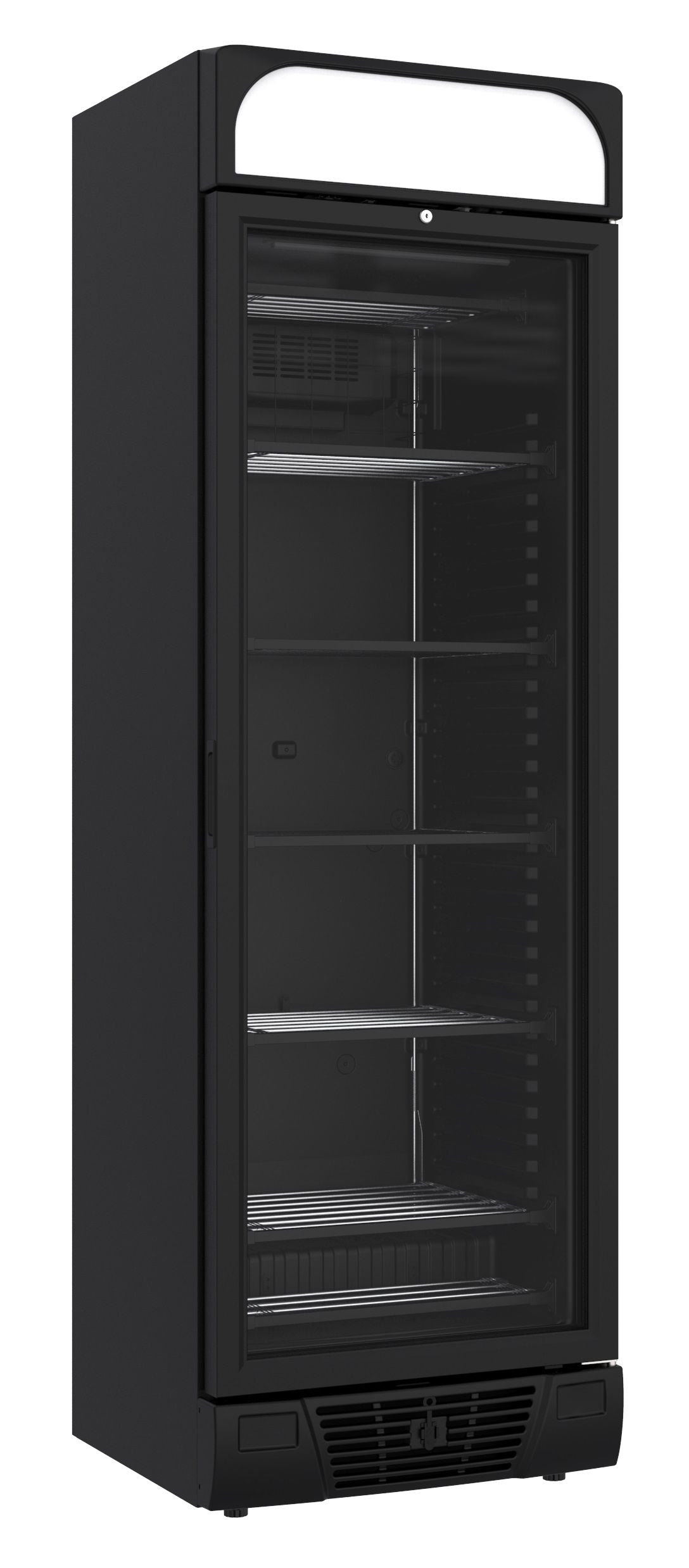 Armoire Negative 1 Porte En Verre Noir 382L L640 (7464.0060)