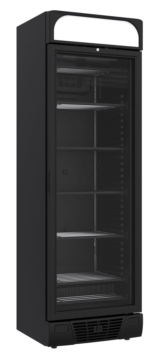 Armoire Negative 1 Porte En Verre Noir 382L L640 (7464.0060)