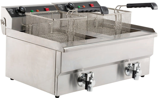 Friteuse Posable Electrique 2X8 L - Combisteel 7455.1005