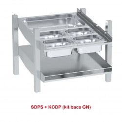 Kit bacs GN pour SDPS KCDP (1× GN1/1 + 4× GN1/4, prof. 100)