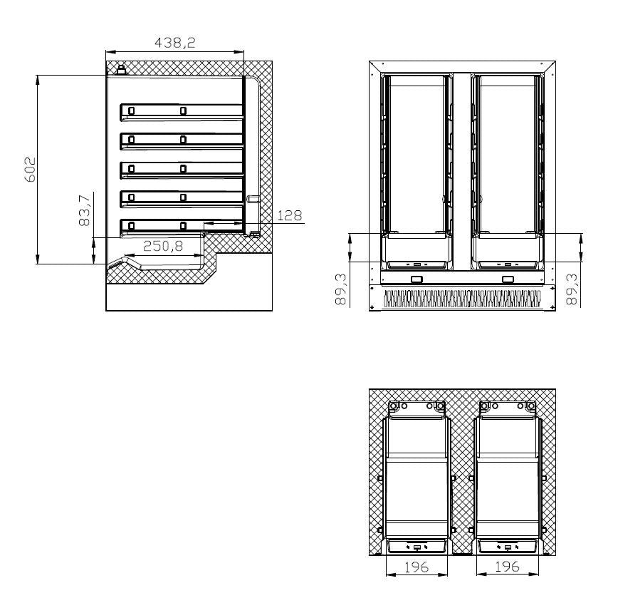 Cave À Vin 100L Dual Zone - Combisteel 7525.0030