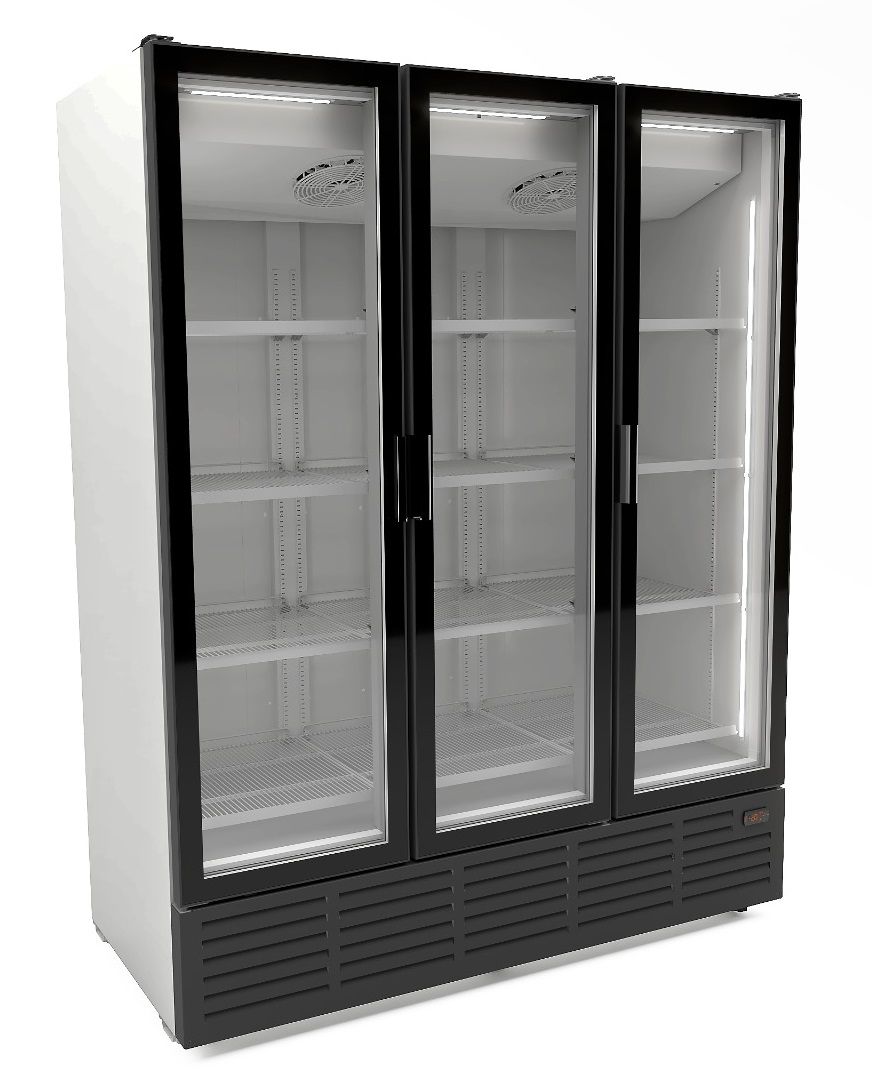 Armoire Positive 3 Portes En Verre - Blanc 9002