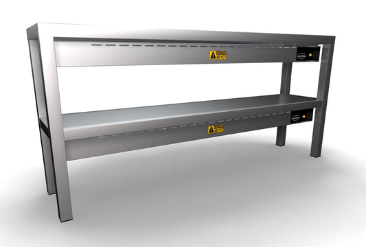 Étagère Chauffante En Céramique 2 Niveaux 1400 8 Resistances Of 250W L1400 - Combisteel 7020.0740