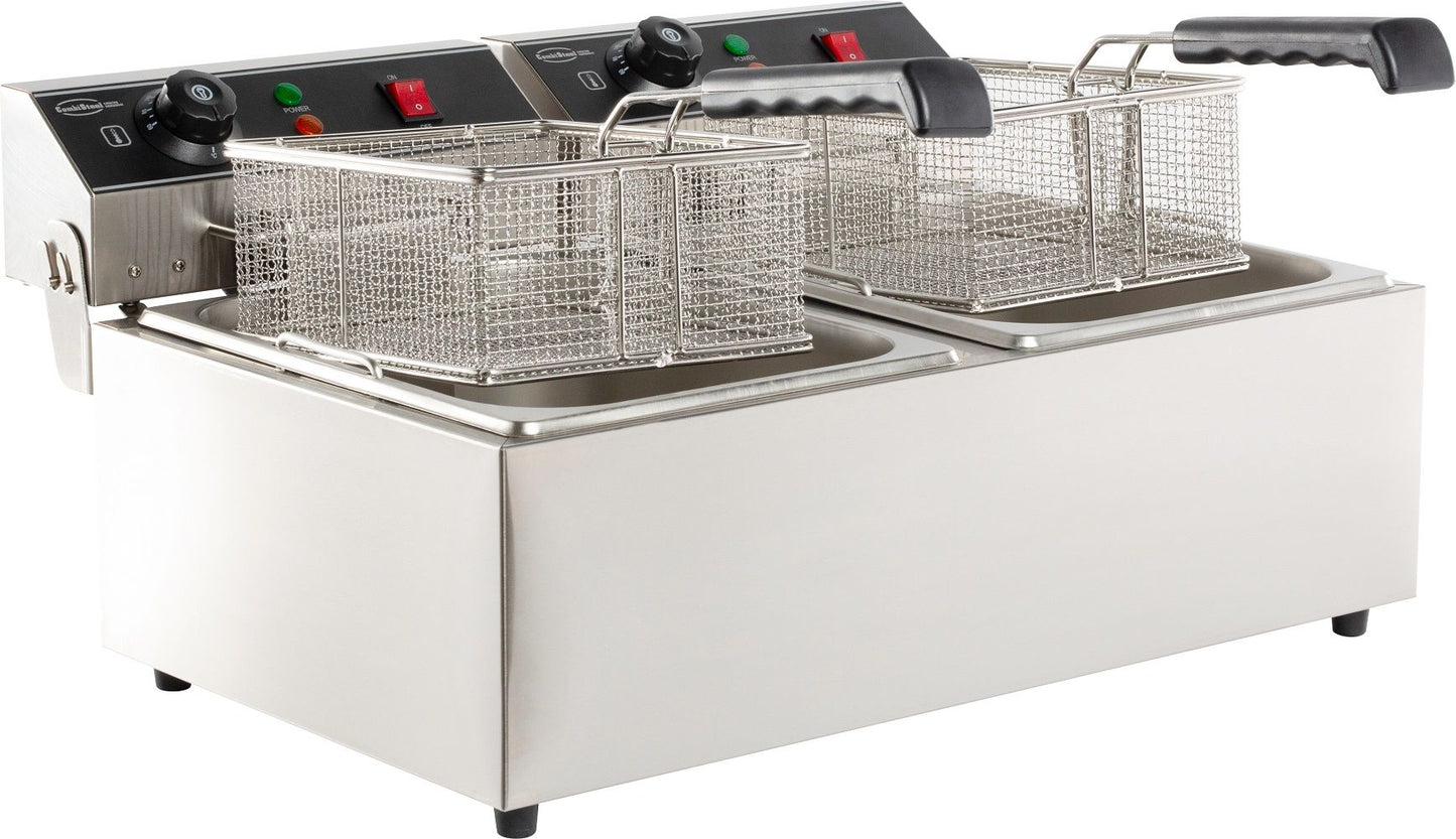 Friteuse Posable Électrique 2X6 L - Combisteel 7455.1008