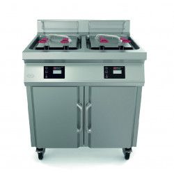 Friteuse électrique double 2x14 L avec filtration XPRIME-2RCP