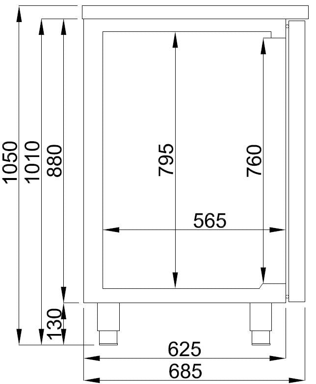 Refroidisseur De Bière 3 Portes 2R - Combisteel 7489.5340