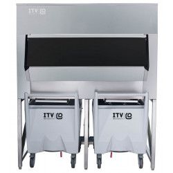 Bac de stockage de glace avec chariot ITV SCD600 841 kg
