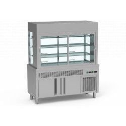 Vitrine self réfrigérée 3 niveaux + réserve ERATOS SVPR-120