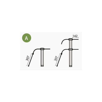 Verre pare-haleine pour étagère en verre - SELF-SERVICE 750 - Largeur 1015 mm - Nosem