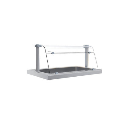 Verre pare-haleine pour étagère en verre - SELF-SERVICE 750 - Largeur 1015 mm - Nosem