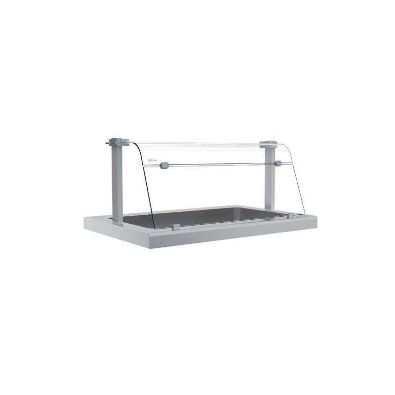 Verre pare-haleine pour étagère en verre - SELF-SERVICE 750 - Largeur 2065 mm - Nosem