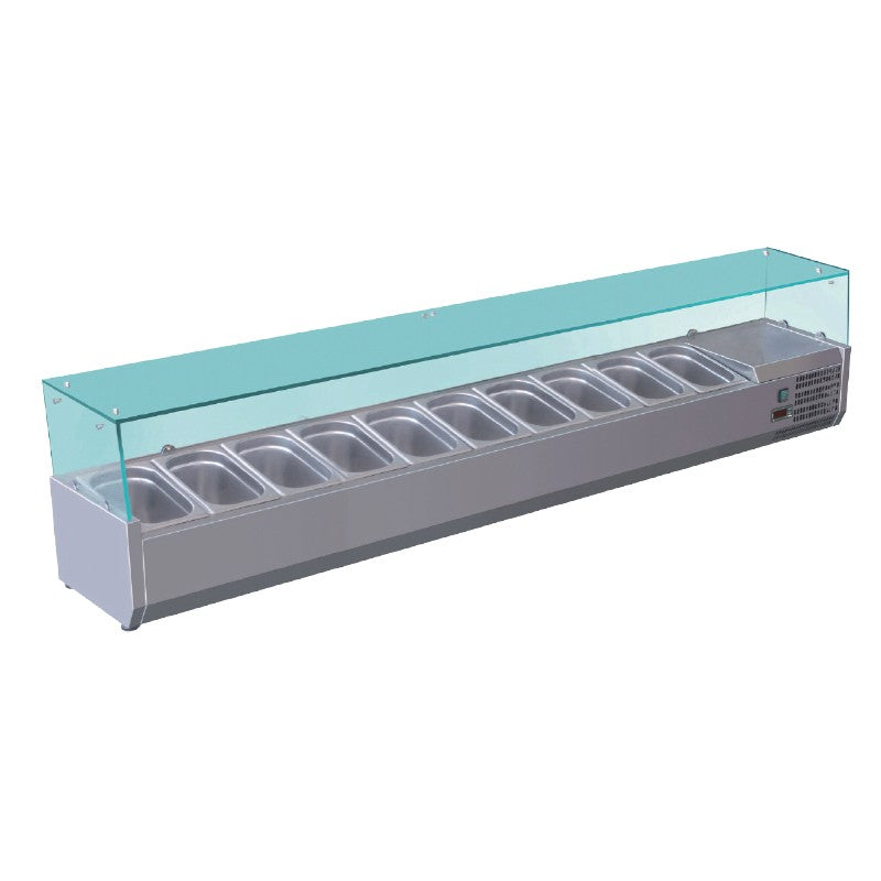 Vitrine réfrigérée pour table à pizza - +2/+8°C - VRX201 - Nosem